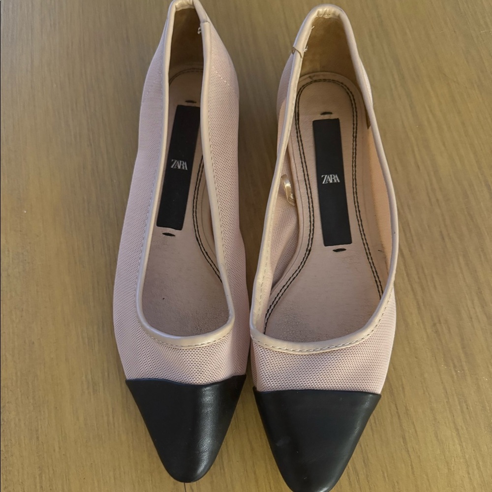 Zara Two Tone Mesh Flats